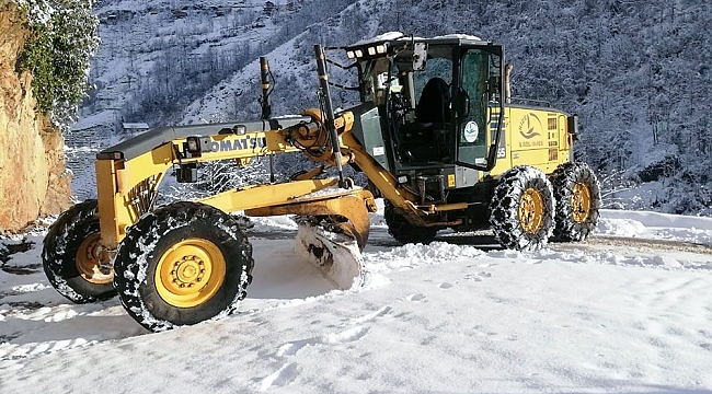 Rize'de 81 köy yolu ulaşıma kapandı