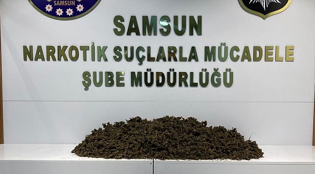 Samsun'da 12 kilo 350 gram esrar ele geçirildi: 2'si kadın 3 gözaltı