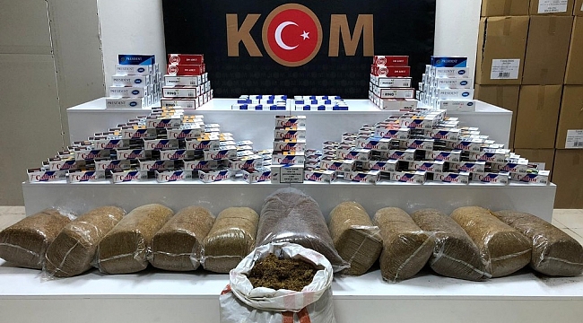 Samsun'da kaçak tütün mamulleri operasyonu