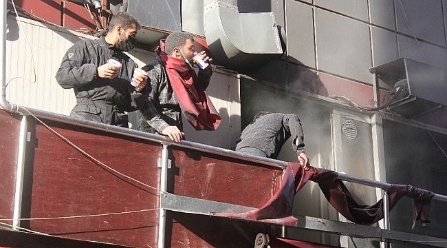 Samsun'da lokantada yangın paniği