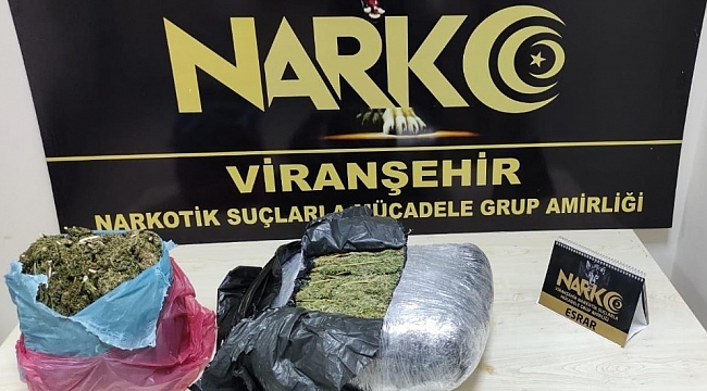 Şanlıurfa'da uyuşturucu operasyonu