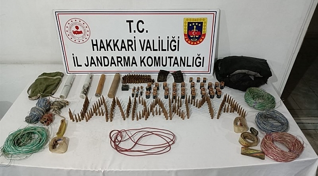 Sığınakta mühimmat ele geçirildi