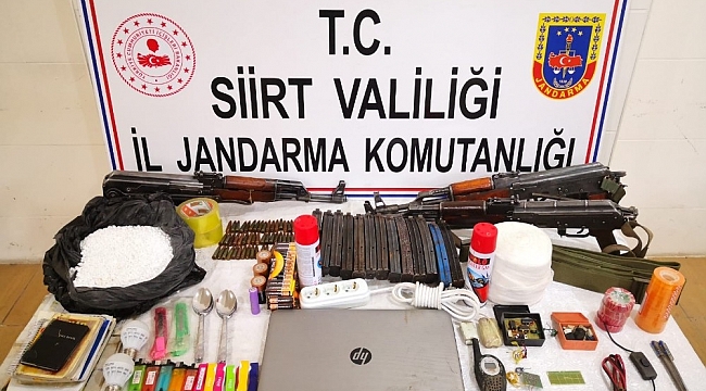 Siirt'te terör örgütüne ait mühimmat ele geçirildi