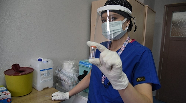 Sındırgı'da Covid aşı çalışması başladı
