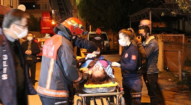 Sinir krizi geçiren kadın mahalleliyi sokağa döktü