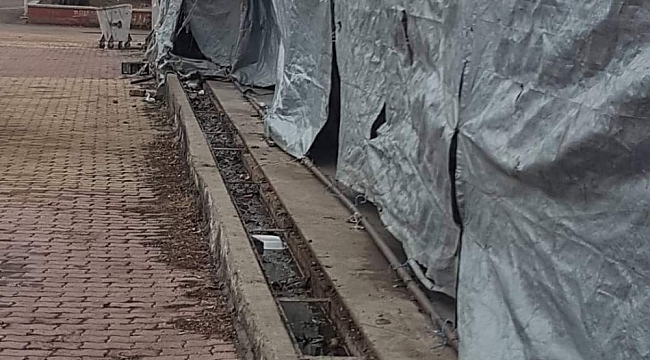 Sungurlu'da belediye'ye ait döküm ızgaralar çalındı