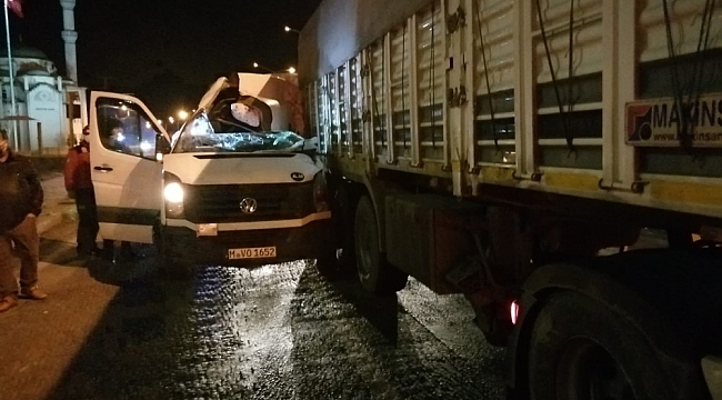 Susurluk'ta trafik kazası: 1 yaralı