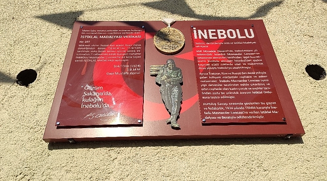 Tarihi İnebolu Sokağı'ndaki pano yenilendi