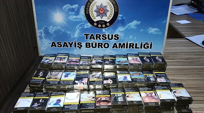 Tarsus'ta büfede sigara hırsızlığı yapan 2 kişi yakalandı