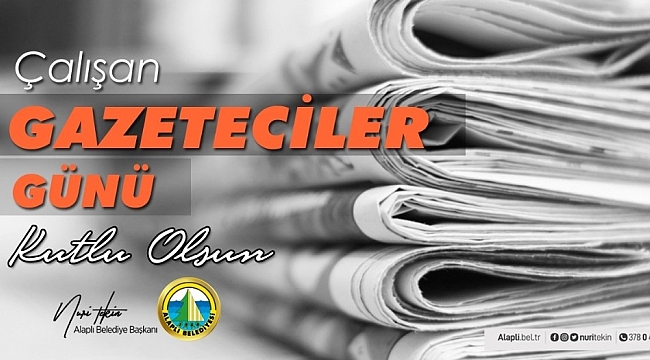 Tekin, "10 Ocak Çalışan Gazeteciler Günü kutlu olsun"