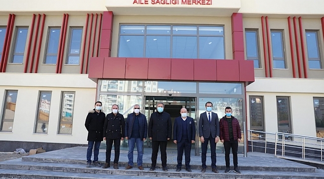 Tınaztepe Mahallesi'nin aile sağlığı merkezi hızla tamamlanıyor