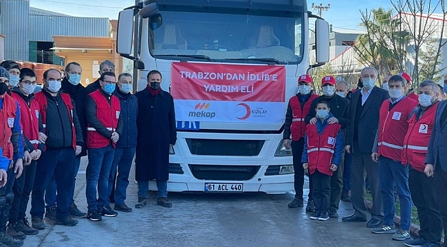 Trabzon'dan İdlip'e 8 bin 887 çift ayakkabı