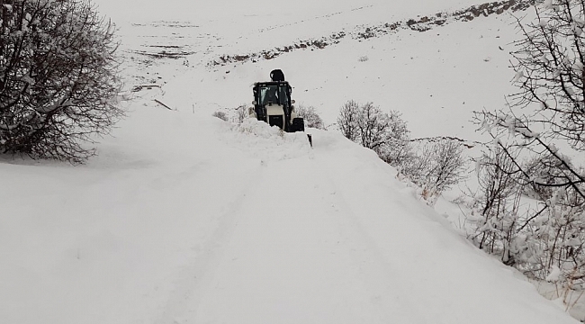 Tunceli'de kapalı bulunan 42 köy yolunu açma çalışması sürüyor