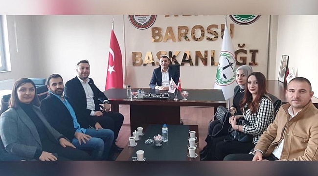 UCİM ekibinden Baro Başkanı Aydın'a Ziyaret