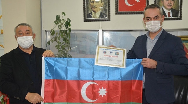 Ünsal'dan Ak Parti Merkez İlçe Başkanına teşekkür belgesi