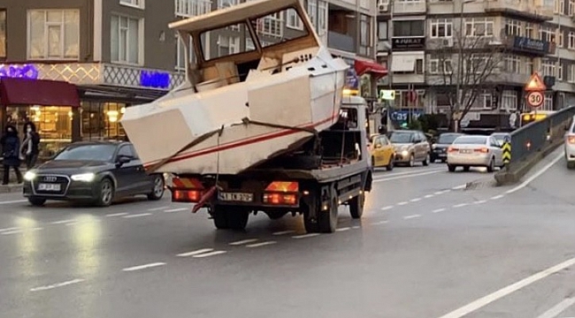 Üsküdar'da ilginç görüntü