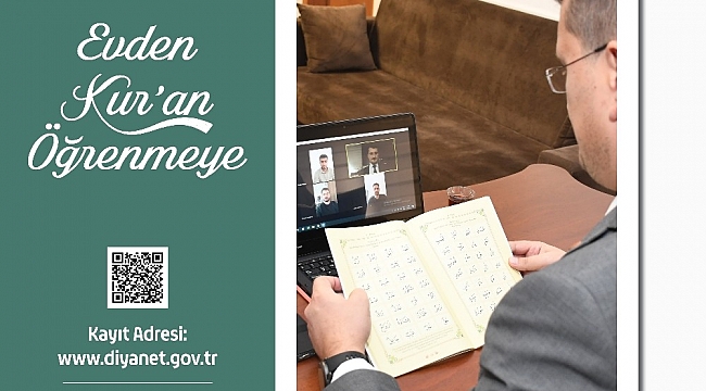 Uzaktan eğitimle evden Kur'an öğretimi başladı