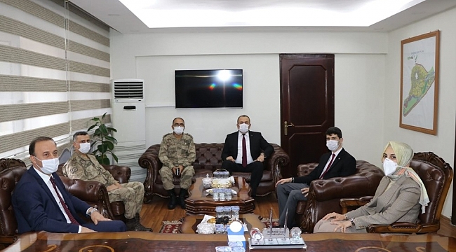 Vali Erin'den Bölge Komutanı Tümgeneral Güney'e ziyaret