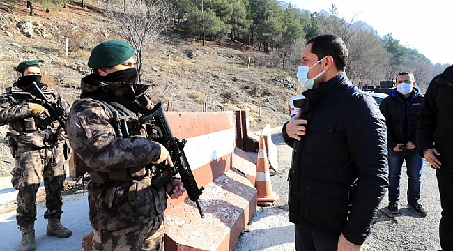 Vali Masatlı'dan polis kontrol noktalarında denetim