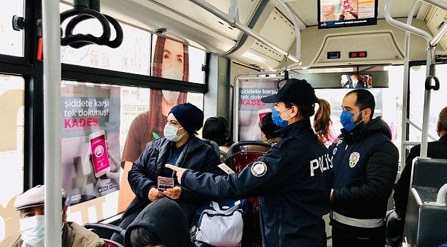 Van polisi kadınları KADES hakkında bilgilendirdi