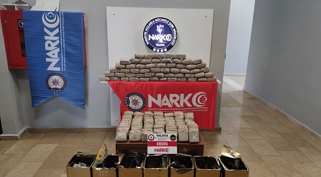 Yalova'da 200 kilo eroin ele geçirildi