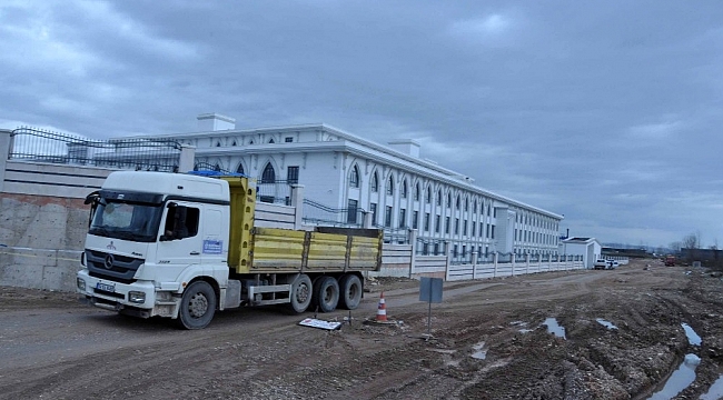 Yeni emniyet binasına otopark ve çevre yolu yapılıyor