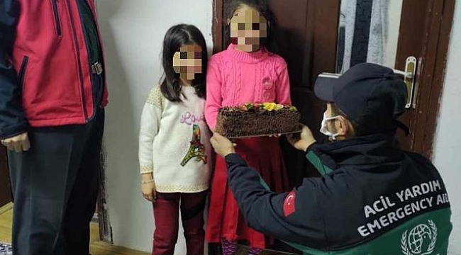 Yetimlerin yüzü güldürdü
