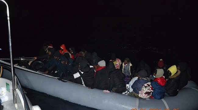 Yunan unsurlarınca geri itilen 29 düzensiz göçmen kurtarıldı