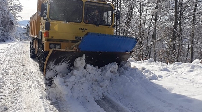 Zonguldak'ta 255 köy yolu ulaşıma kapandı