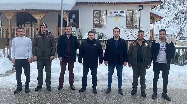 Zorlu şartlarda çalışan ormancılara ziyaret