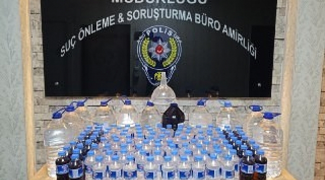 120 litre sahte içki ele geçirildi