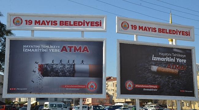 19 Mayıs Belediyesi sigaraya savaş açtı