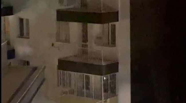 5. kattan örümcek gibi aşağı inen zanlı yakalanmaktan kurtulamadı