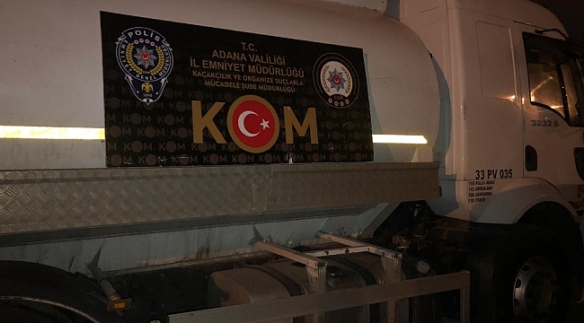 Adana'da 21 bin litre kaçak akaryakıt ele geçirildi