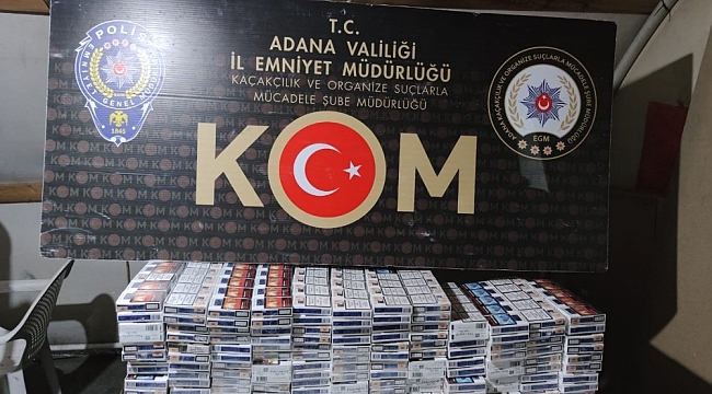 Adana'da kaçakçılık operasyonu