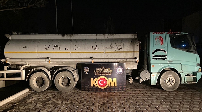 Aksaray'da 10 ton 860 kilo kaçak yağ ele geçirildi