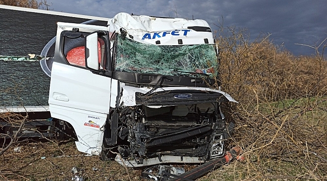 Aksaray'da tır şarampole düştü: 1 yaralı