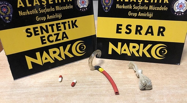 Alaşehir'de uyuşturucudan 3 tutuklama