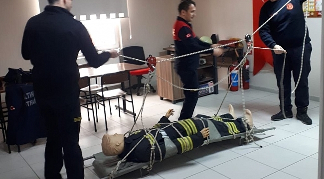 Altınova itfaiyede eğitimsiz gün yok