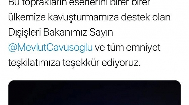 Anadolu'nun 412 eseri daha Türkiye'ye getirildi