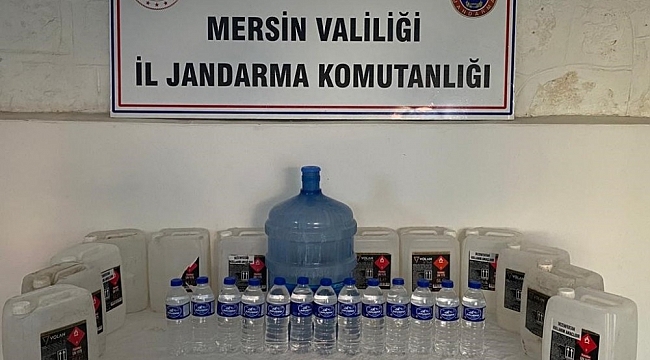 Anamur'da kaçak içki operasyonu