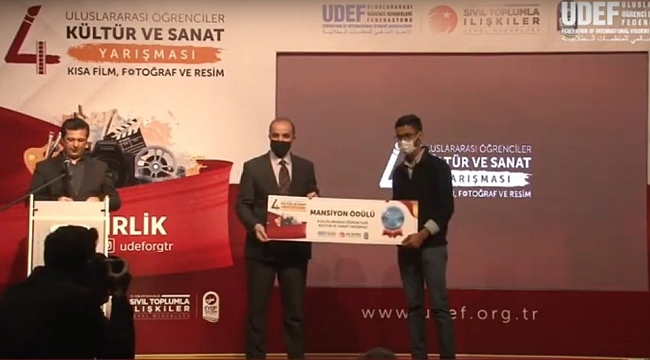 ASÜ öğrencisi film yarışmasında ödül aldı