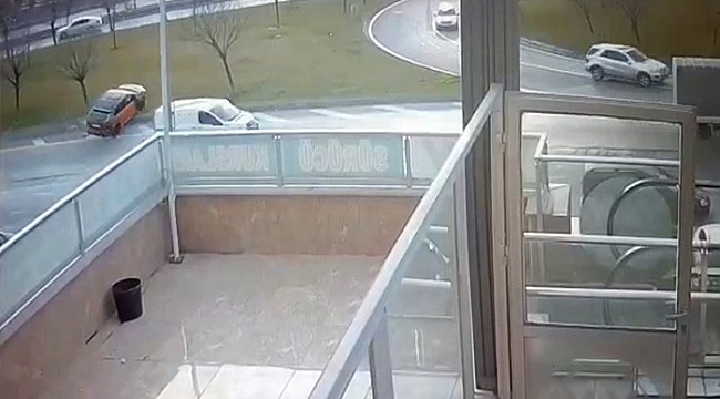 Avcılar'daki feci kaza güvenlik kamerasında