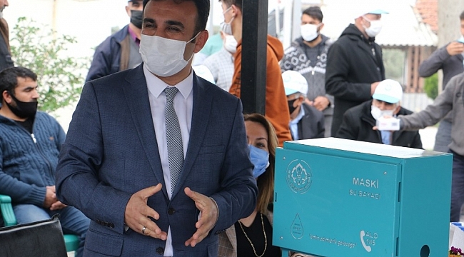 Azimli Mahallesi'nde MASKİ'nin yeni nesil mekanik sayaçları anlatıldı