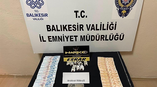 Balıkesir'de 12 şahsa uyuşturucu operasyonu