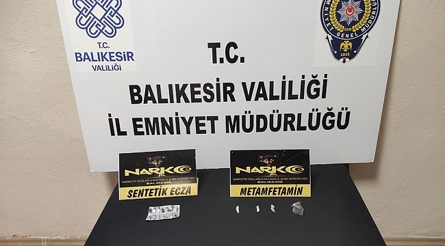Balıkesir'de 7 şahsa uyuşturucu operasyonu