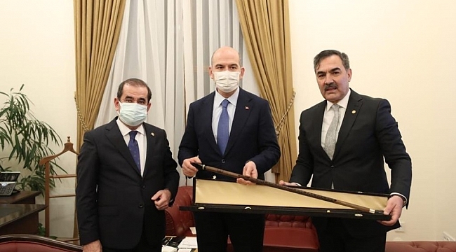 Başkan Çoban'dan Bakan Soylu'ya ziyaret