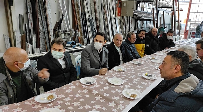 Başkan Makas, esnaf sofrasına misafir oldu