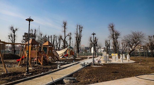 Başkan Özlü "Millet Bahçesi mayıs ayında hizmete girecek"