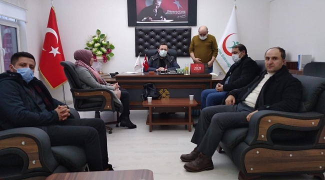 Başkan Sabırlı'dan müftü ve başhekime ziyaret